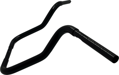 FAT BAGGERS INC. 1-1/4" EZ Install Round Top Handlebar - Reduced Reach - 13" - Black