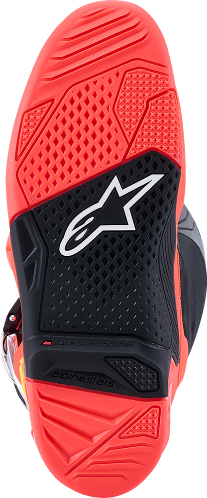 ALPINESTARS Tech 7 Boots - Black/Fluorescent Red/Fluorescent Pink - US 10 / EU 44.5 2012025-1576-10