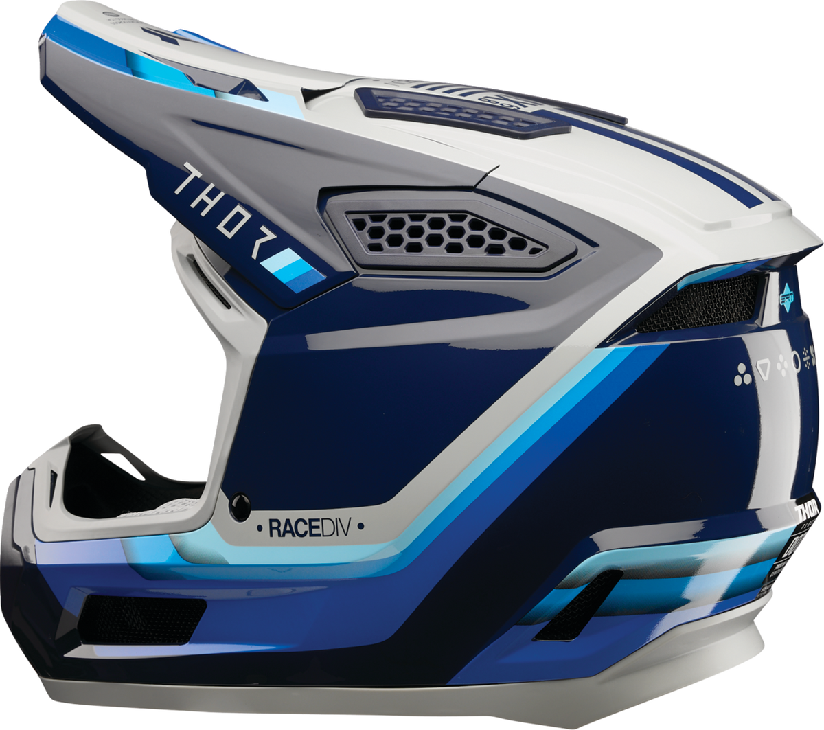 THOR Fleet Helmet - Defy - Blue/Gray - Large 0110-9438