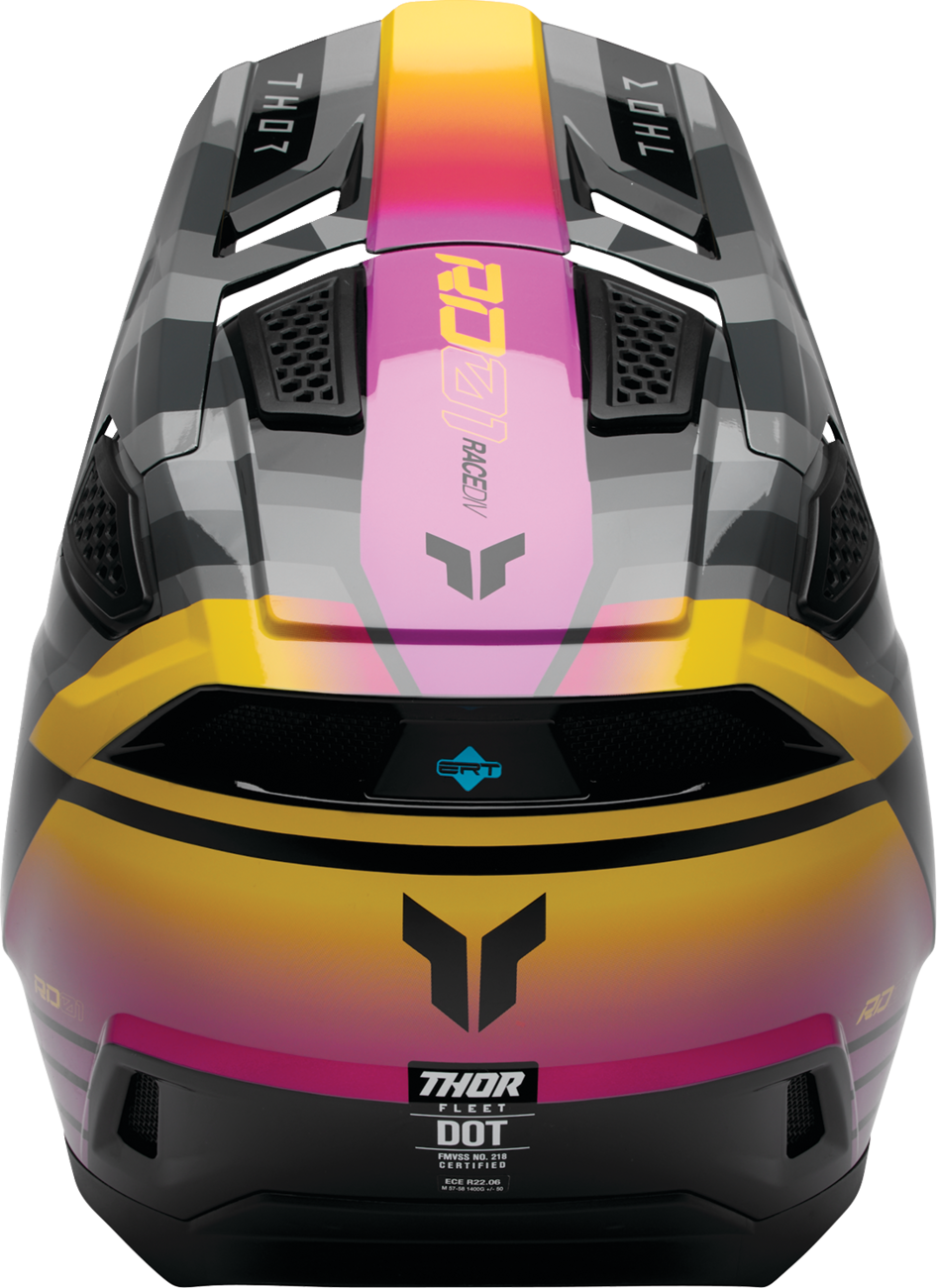 THOR Fleet Helmet - Camber - Black/Magenta - Small 0110-9406