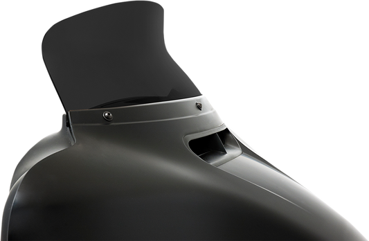 MEMPHIS SHADES Spoiler Windshield - 6-1/2" - Dark Black Smoke - FLH MEP84710