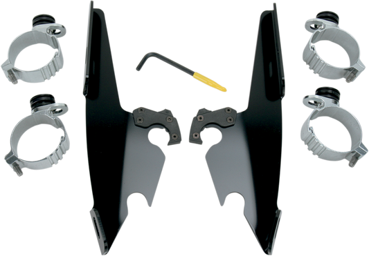 MEMPHIS SHADES Fats/Slim Trigger Lock Mounting Kit - Black - Dyna MEB8976