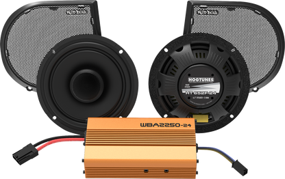 WILD BOAR AUDIO Amplifier/Speaker Kit - 500 W - FLHX HOG WILD SG2-24