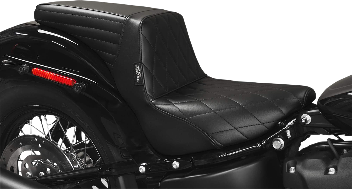 LE PERA Kickflip Seat - Diamond - Black - Softail '18-'23 LYR-590DM
