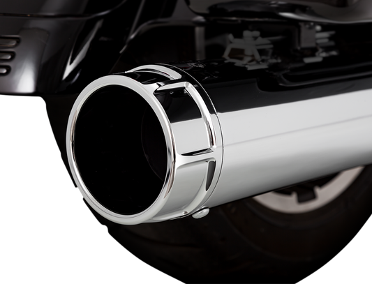 VANCE & HINES 4-1/2" Torquer Mufflers for '95-'16 FL - Chrome 16673